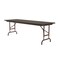 Correll CFA Adjustable Melamine Folding Tables 24x72 Walnut CFA2472M-01 - alternate 1